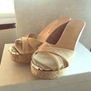 Jimmy Choo Like New Perfume Wedge Sandals
